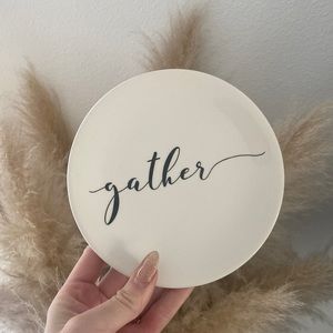 Gather mini appetizer plate platter cream minimalist farmhouse home thanksgiving
